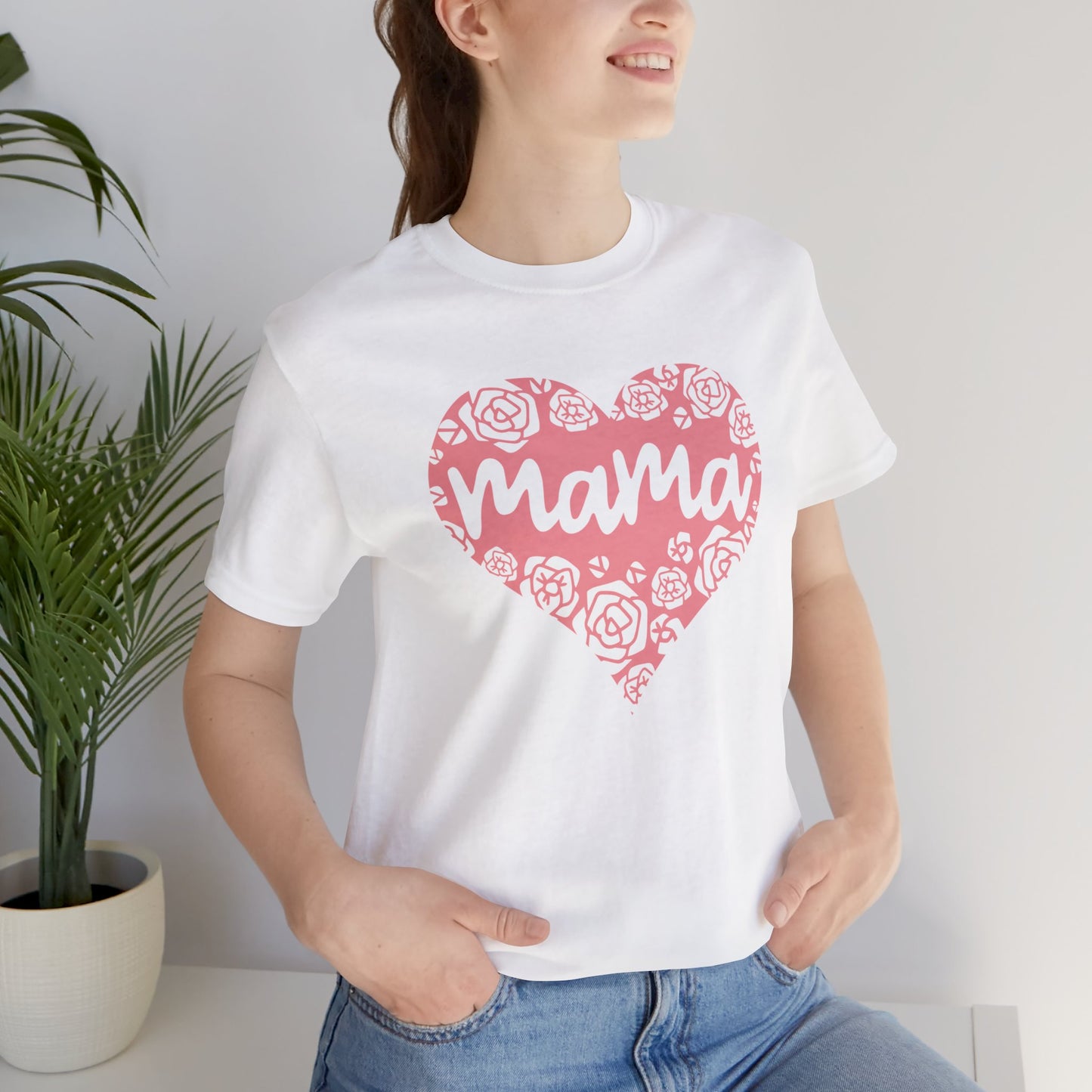 Mama Pink Heart T-Shirt