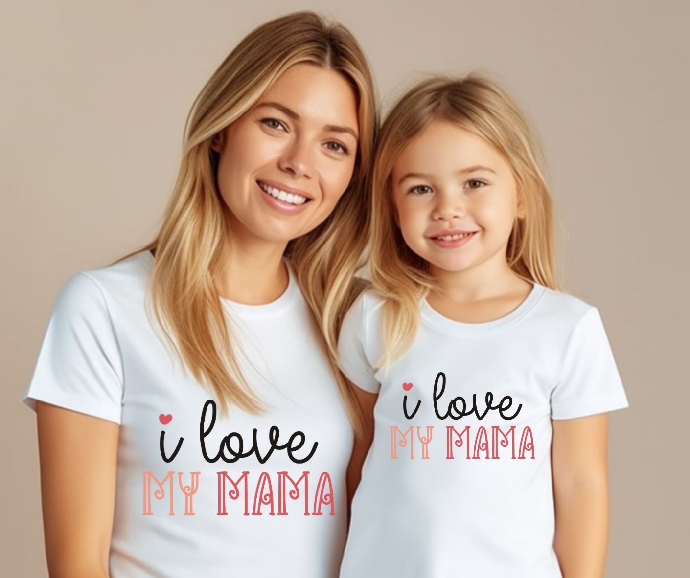 I Love My Mini And Mama T-Shirts (Set of 2)