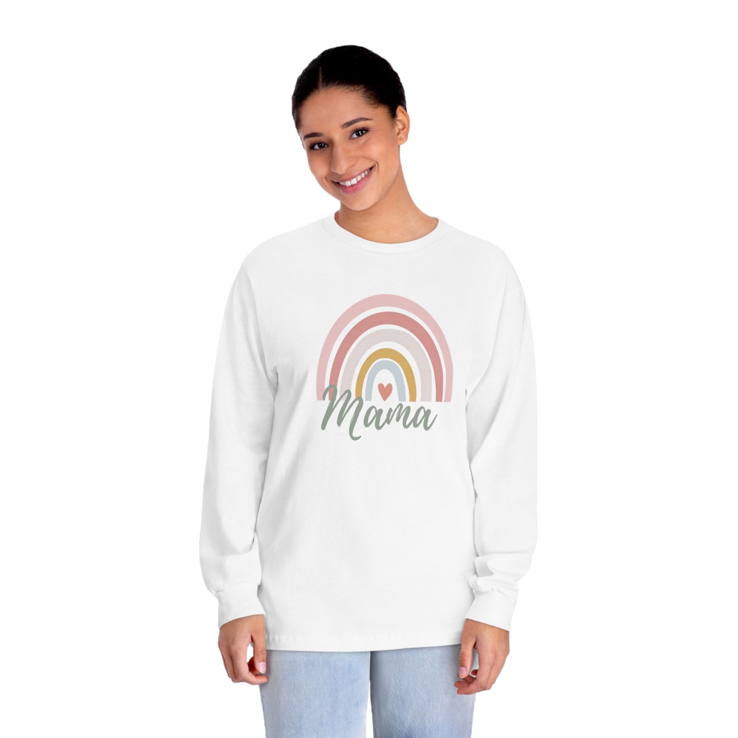 Mama Rainbow Long Sleeve T-Shirt