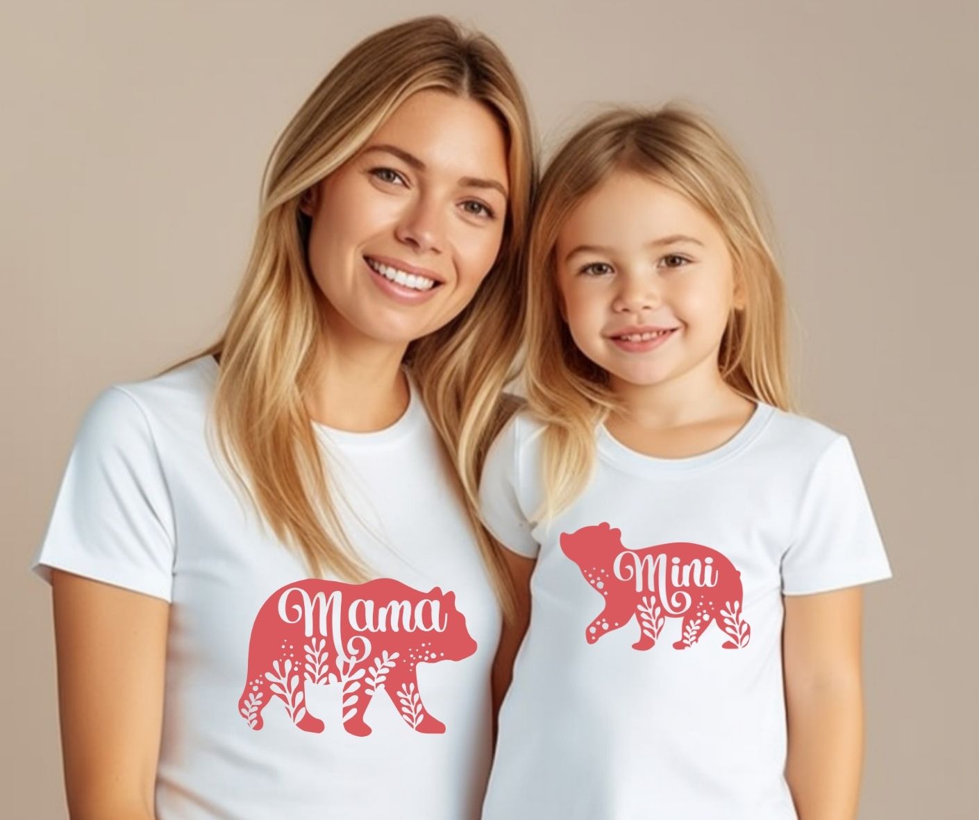 Mama and Mini Bear T-Shirts (Set of 2)