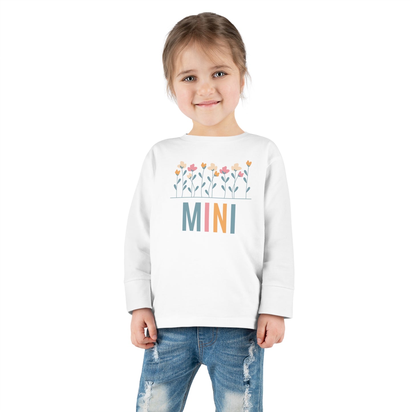 Mini Flowers Toddler Long Sleeve Tee