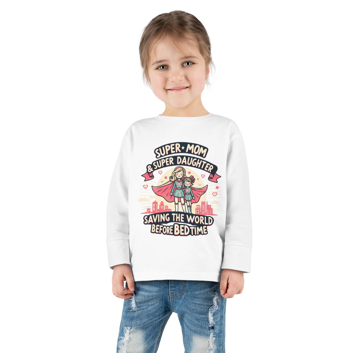 Super Daughter Toddler Long Sleeve Tee