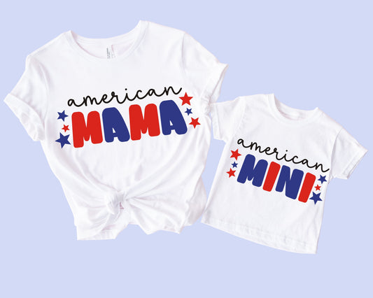 American Mama and Mini T-Shirts (Set of 2)