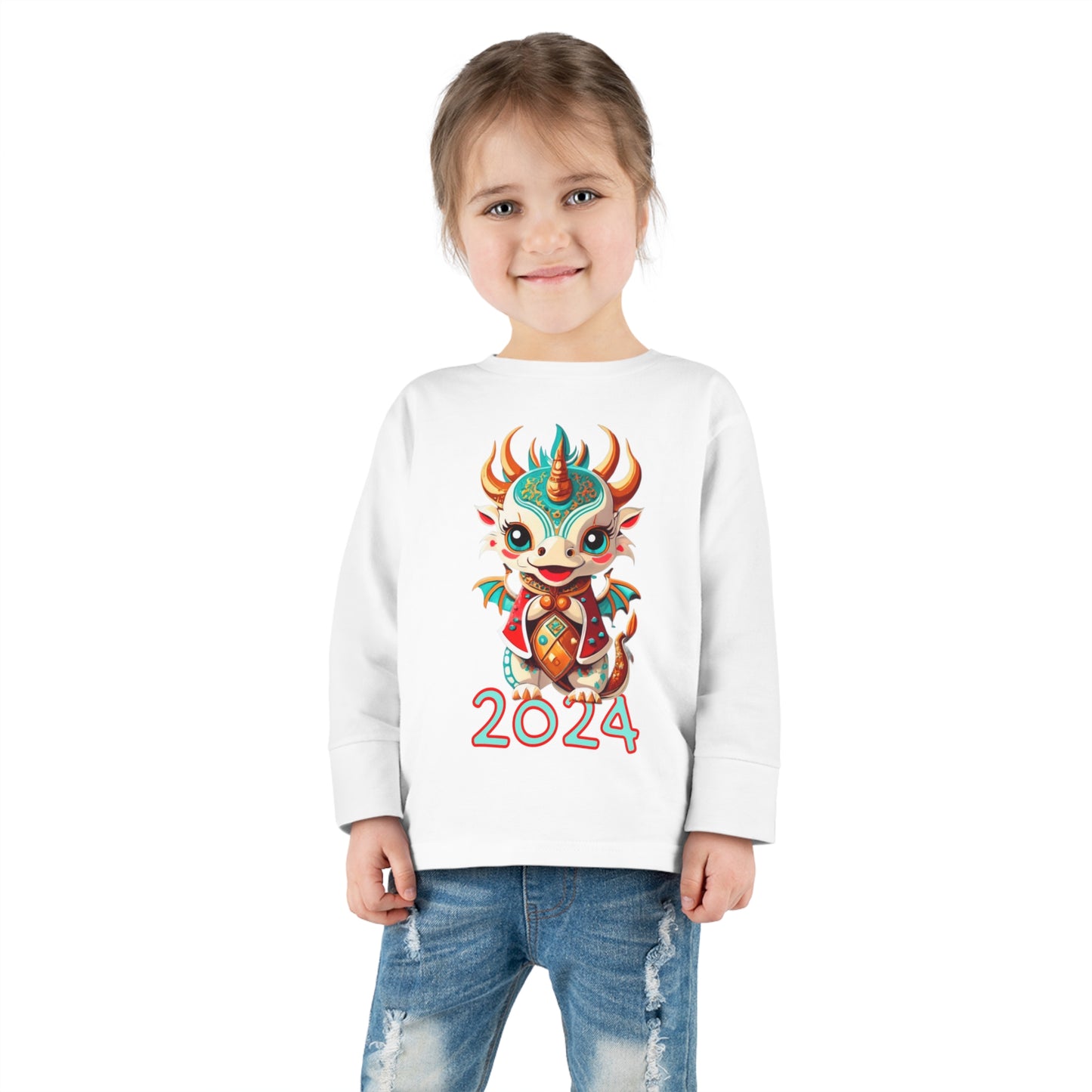 2024 Year Of The Dragon Toddler Long Sleeve Tee