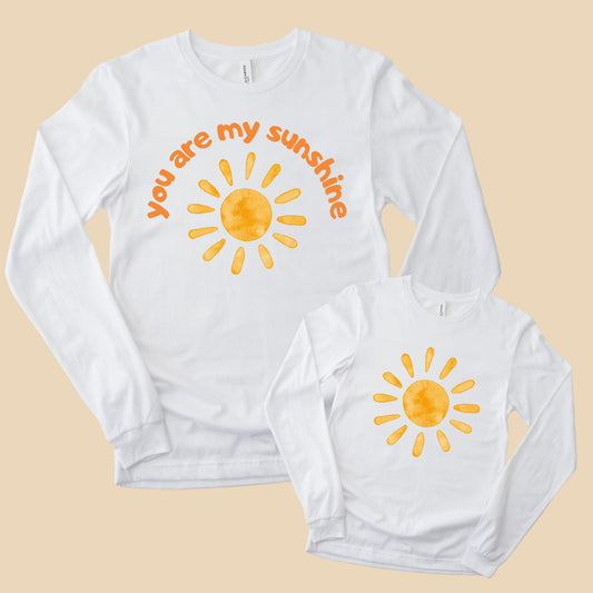 Your Are My Sunshine Long Sleeve T-Shirts (Set of 2)