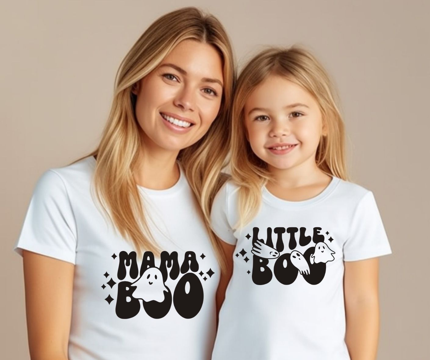 Mama Boo and Little Boo T-Shirts (Set of 2)