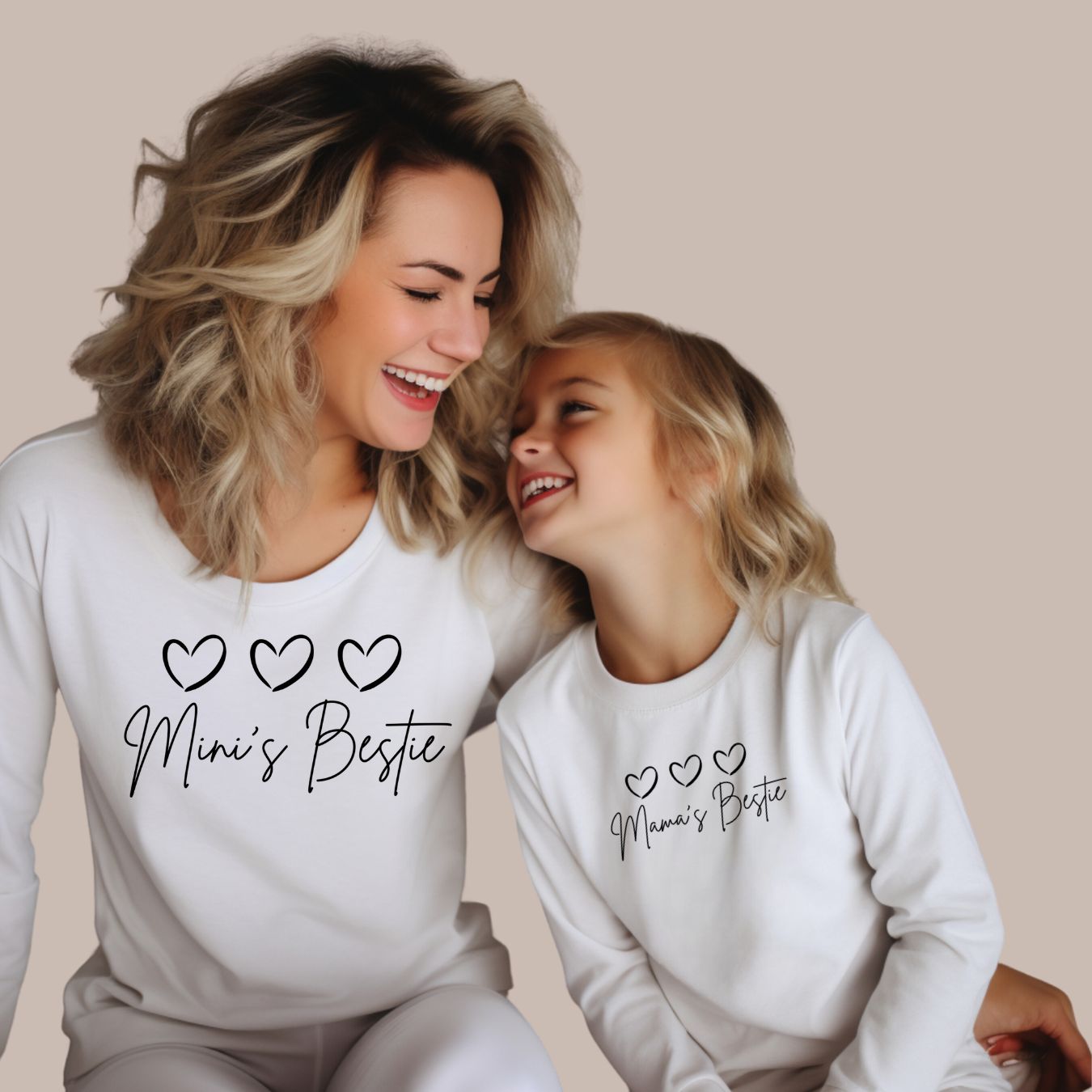 Mama's And Mini's Bestie Long Sleeve T-Shirts (Set of 2)