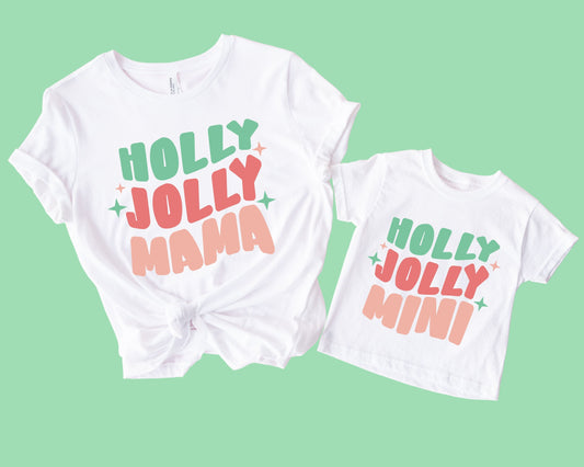 Holly Jolly Mama and Mini T-Shirts (Set of 2)