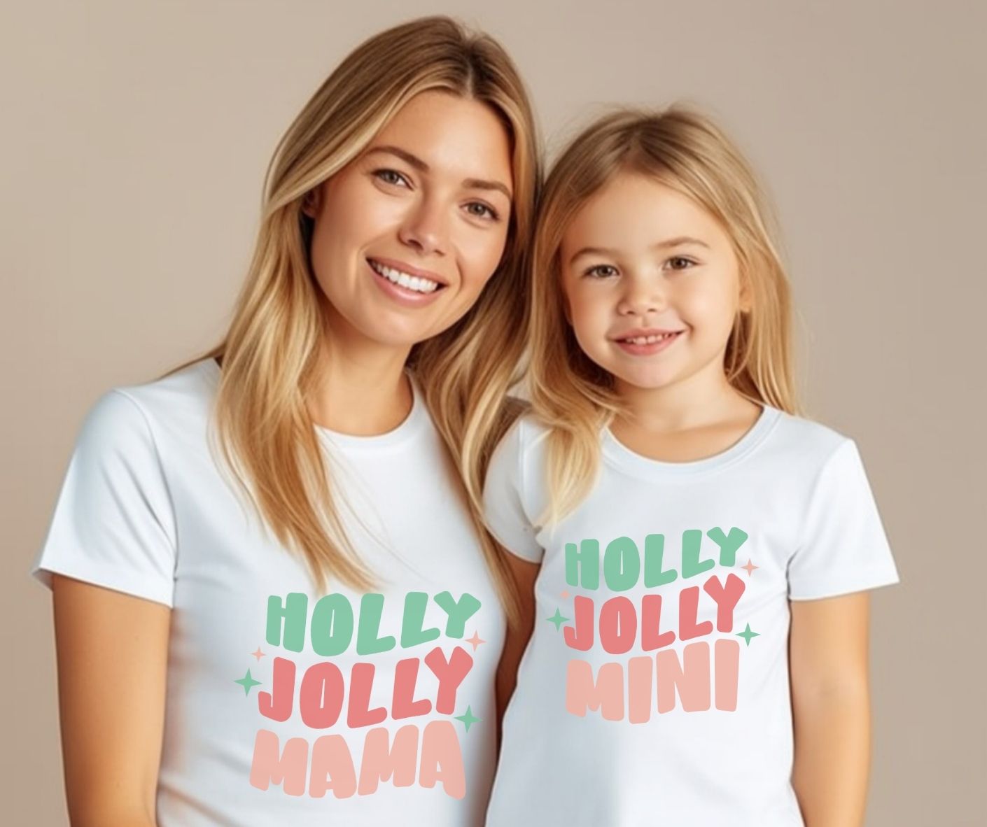 Holly Jolly Mama and Mini T-Shirts (Set of 2)