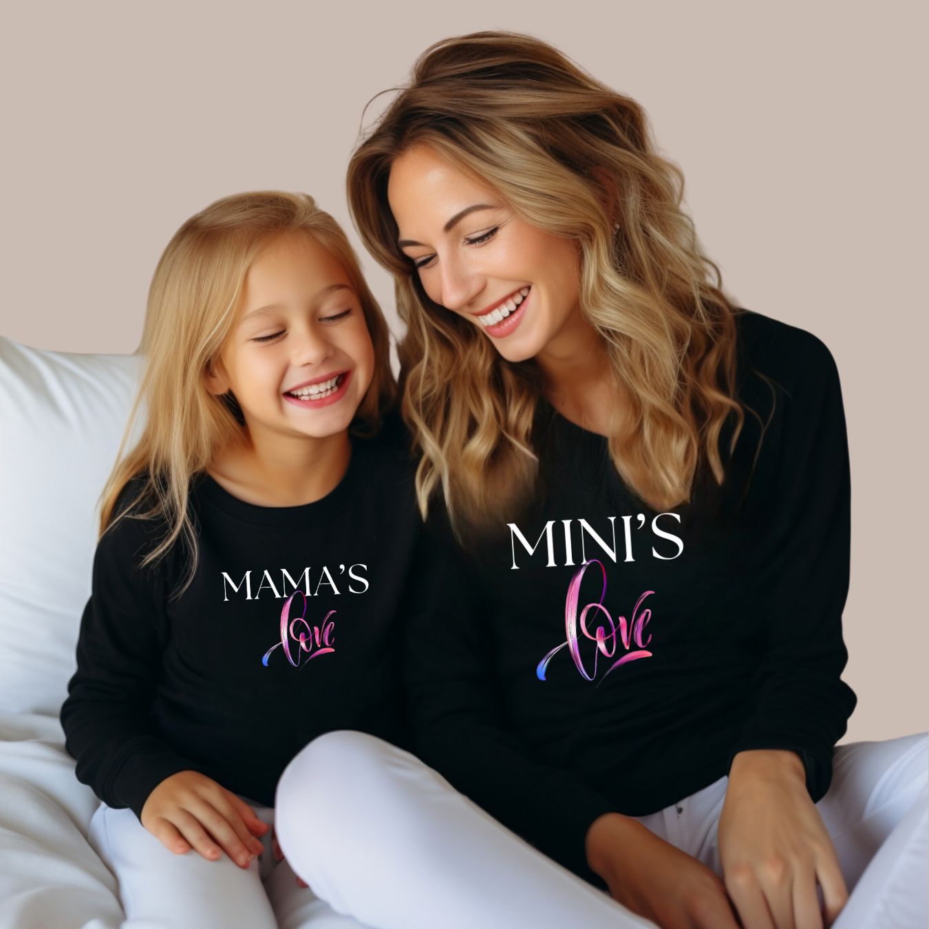 Mama's And Mini's Love Long Sleeve T-Shirts (Set of 2)