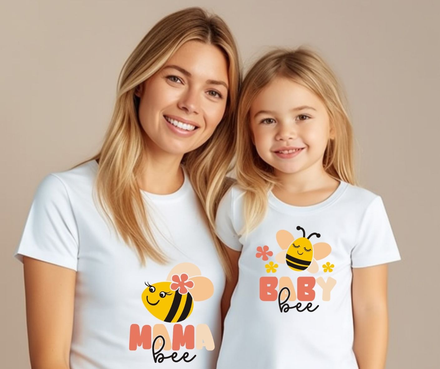 Mama Bee And Baby Bee T-Shirts (Set of 2)