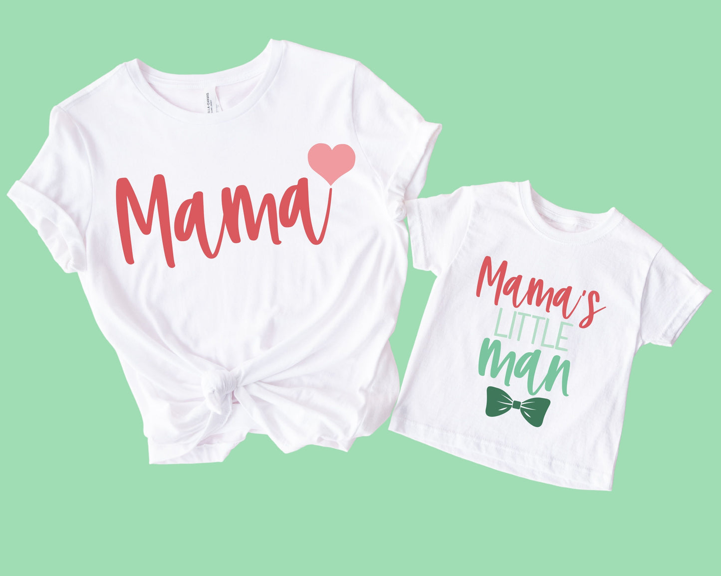 Mama's Little Man T-Shirts (Set of 2)