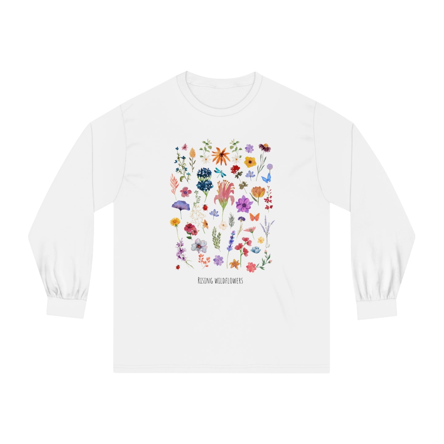 Colorful Wildflowers Long Sleeve T-Shirt