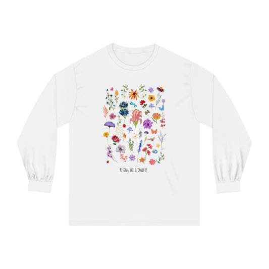 Colorful Wildflowers Long Sleeve T-Shirt