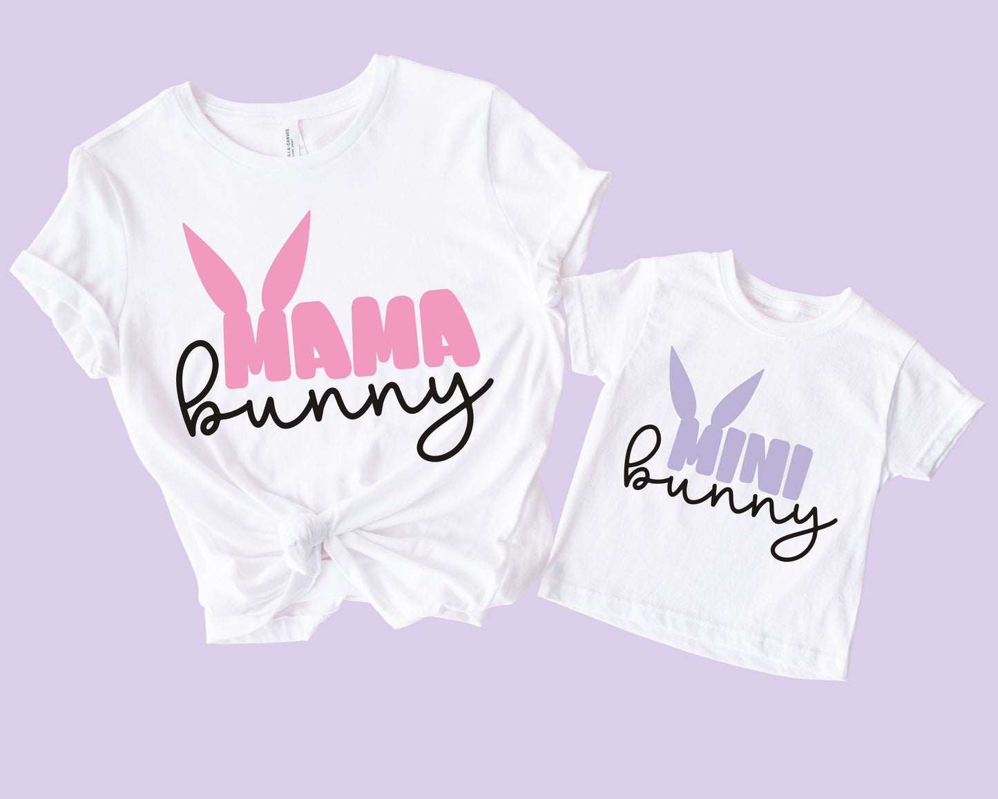 Mama Bunny And Mini Bunny T-Shirts (Set of 2)