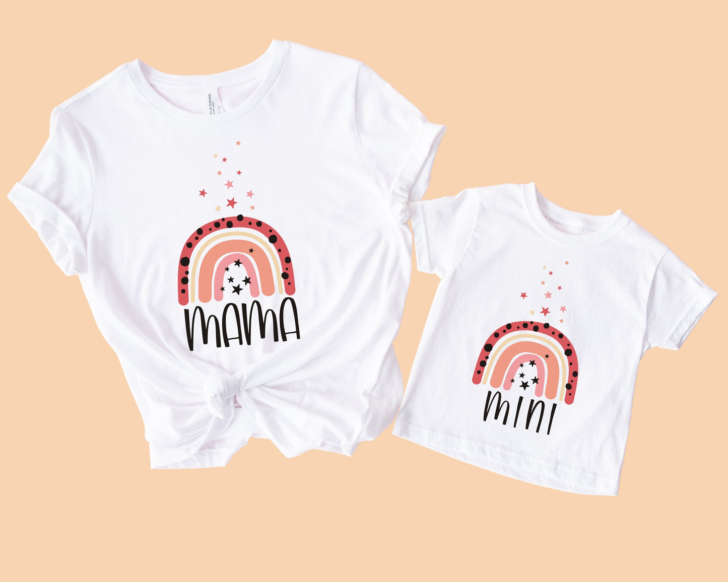 Mama And Mini Rainbow T-Shirts (Set of 2)