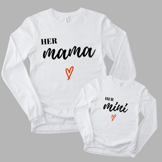 Her Mama And Her Mini Long Sleeve T-Shirts (Set of 2)