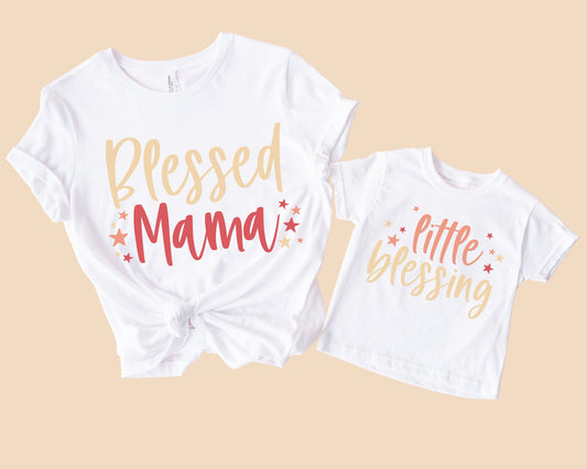 Blessed Mama And Little Blessing T-Shirts (Set of 2)