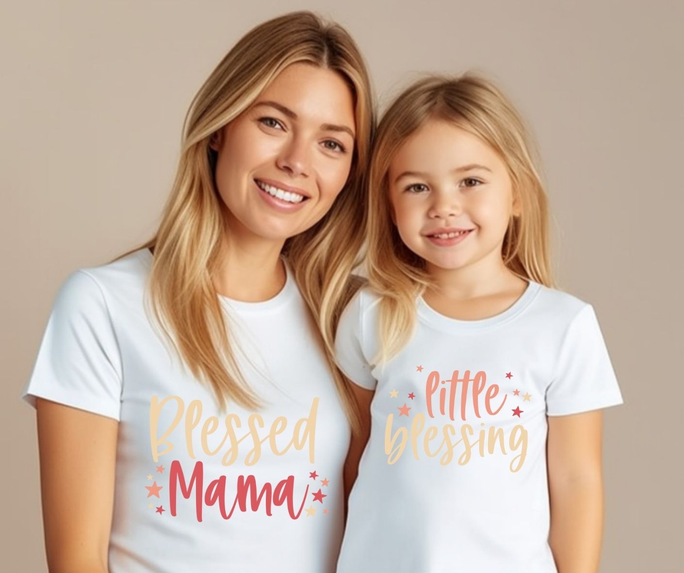 Blessed Mama And Little Blessing T-Shirts (Set of 2)