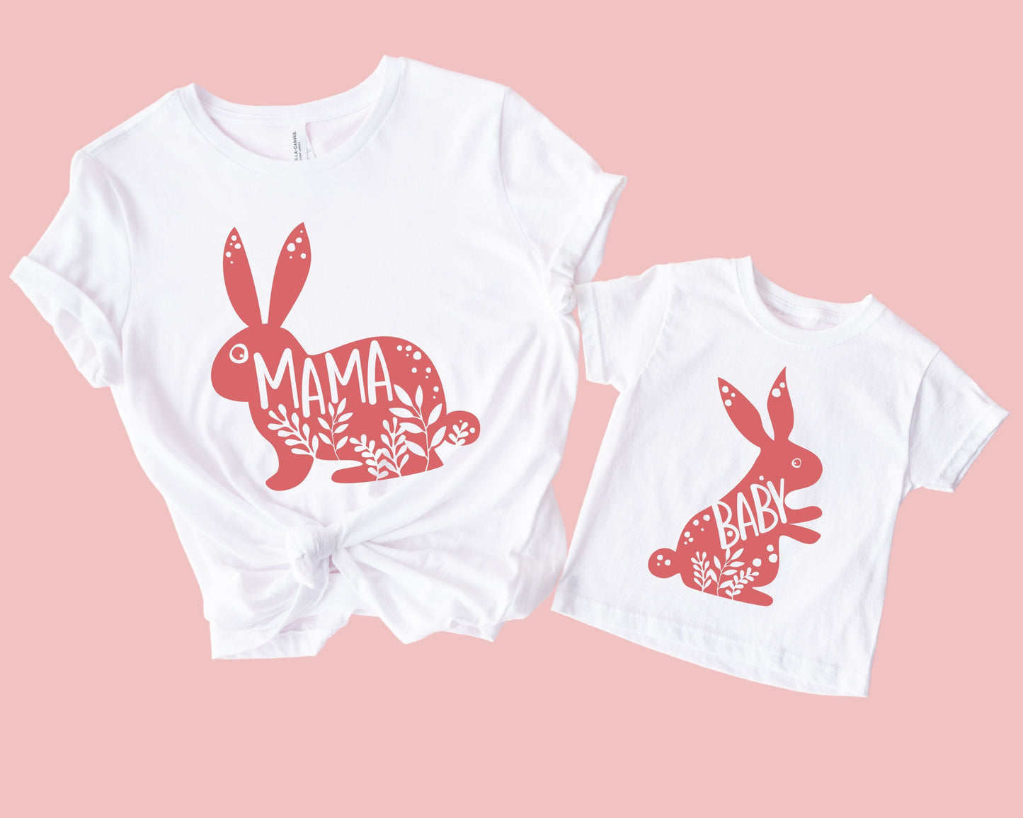 Mama And Mini Bunny T-Shirts (Set of 2)