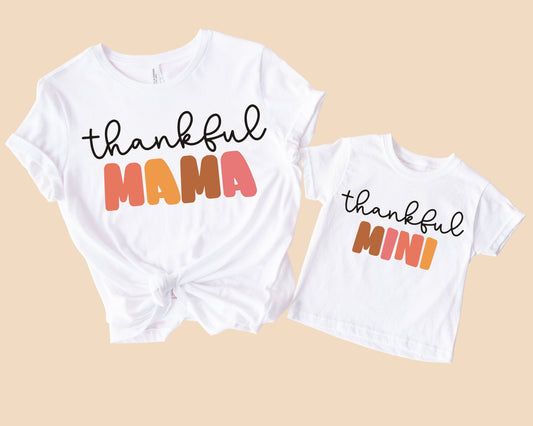 Thankful Mama And Mini T-Shirts (Set of 2)