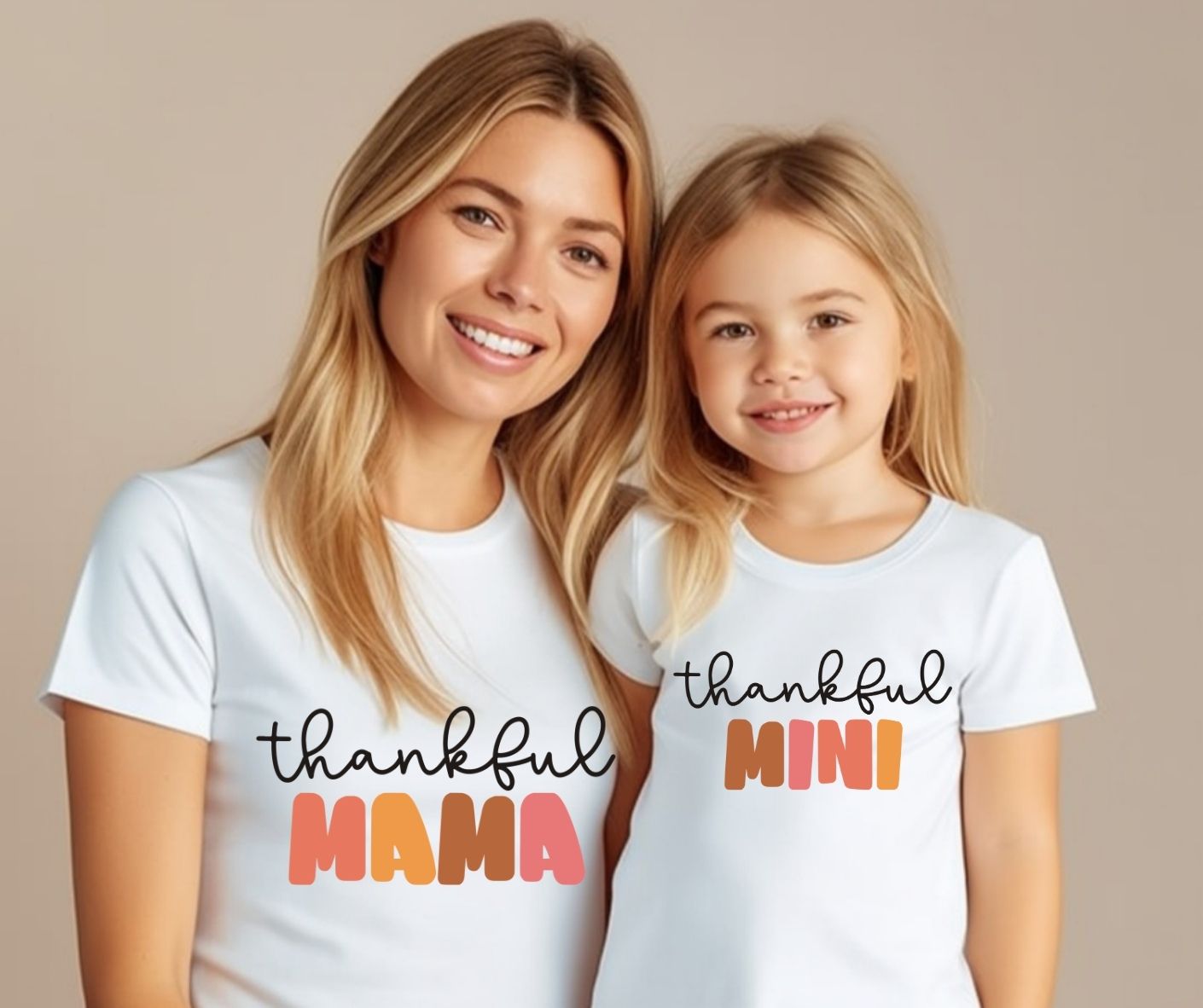 Thankful Mama And Mini T-Shirts (Set of 2)