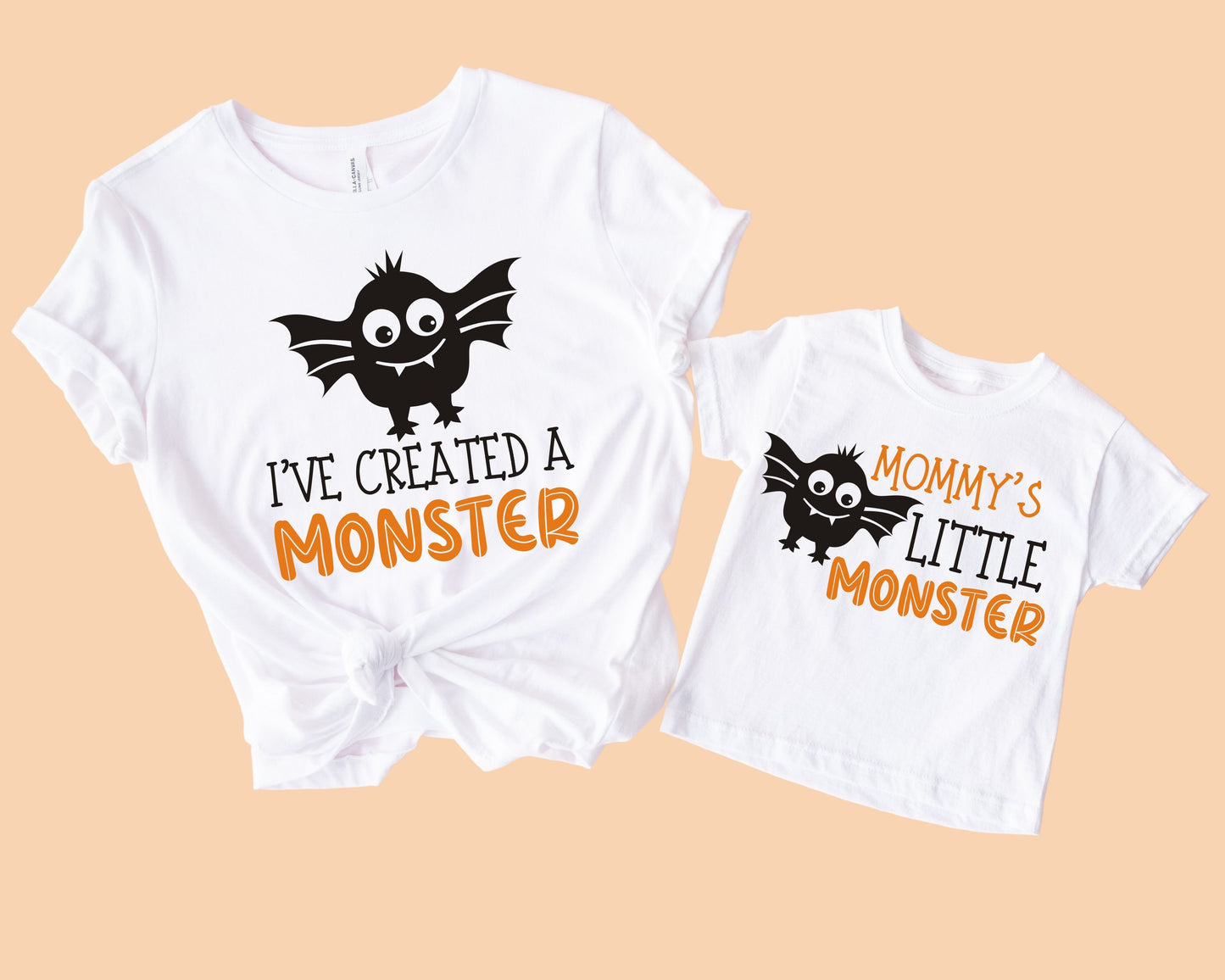 Mommy's Little Monster T-Shirts (Set of 2)