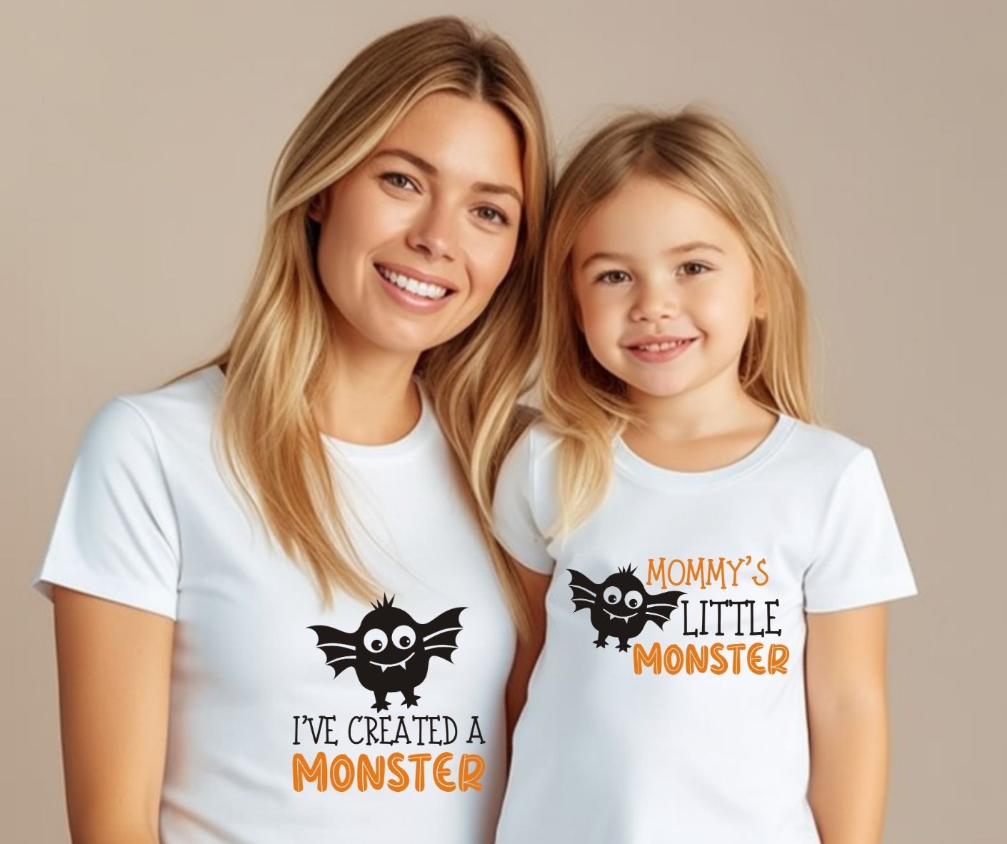 Mommy's Little Monster T-Shirts (Set of 2)