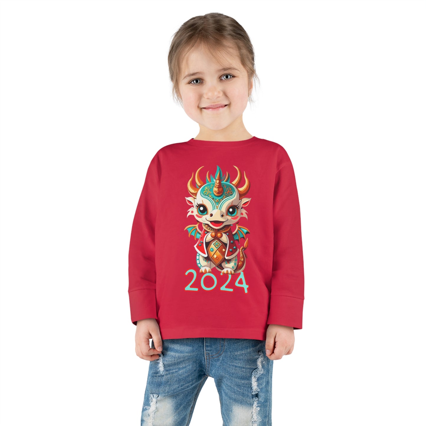 2024 Year Of The Dragon Toddler Long Sleeve Tee