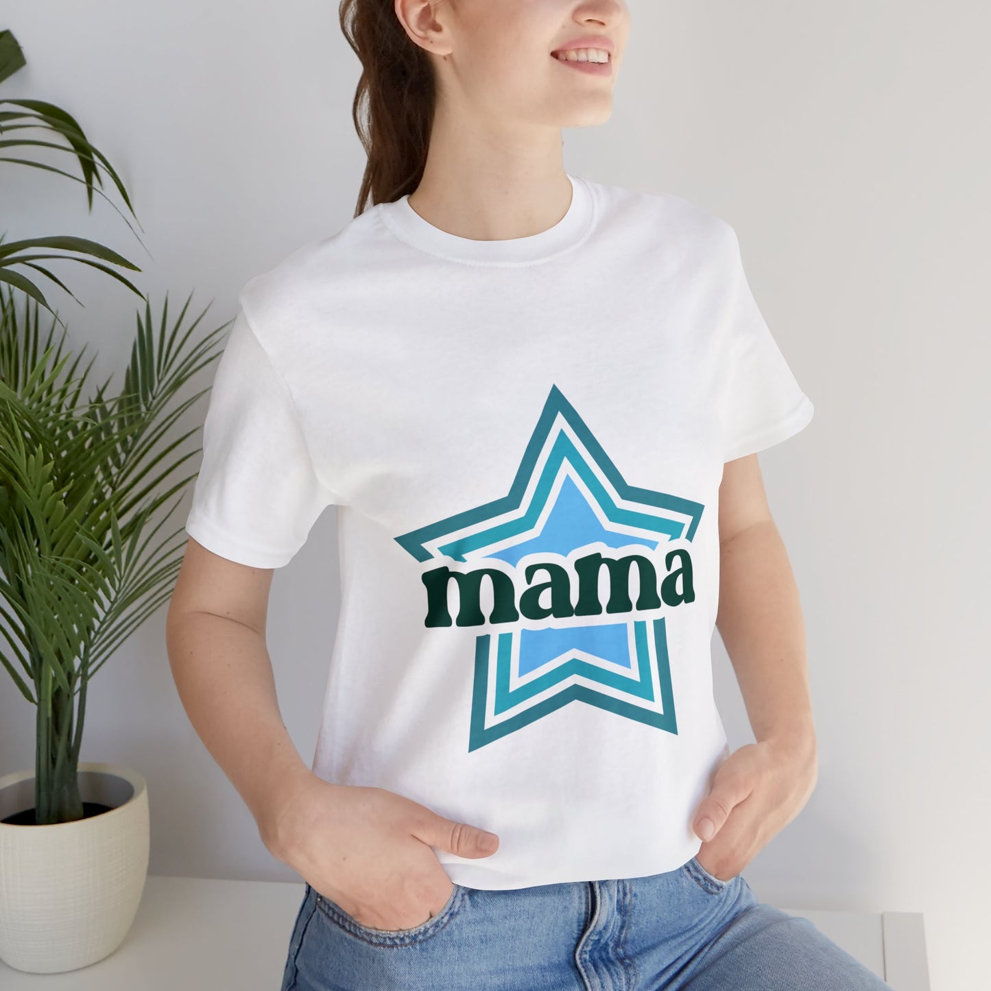 Mama Blue Star T-Shirt