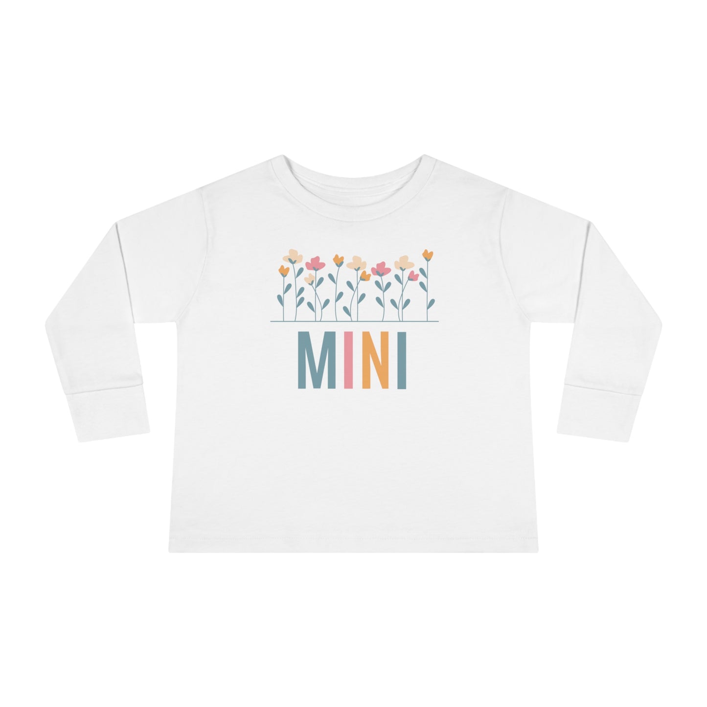 Mini Flowers Toddler Long Sleeve Tee