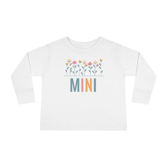 Mini Flowers Toddler Long Sleeve Tee