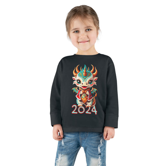 2024 Year Of The Dragon Toddler Long Sleeve Tee