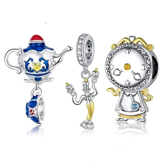 Beauty and the Beast-inspired Chams - 925 Sterling Silver