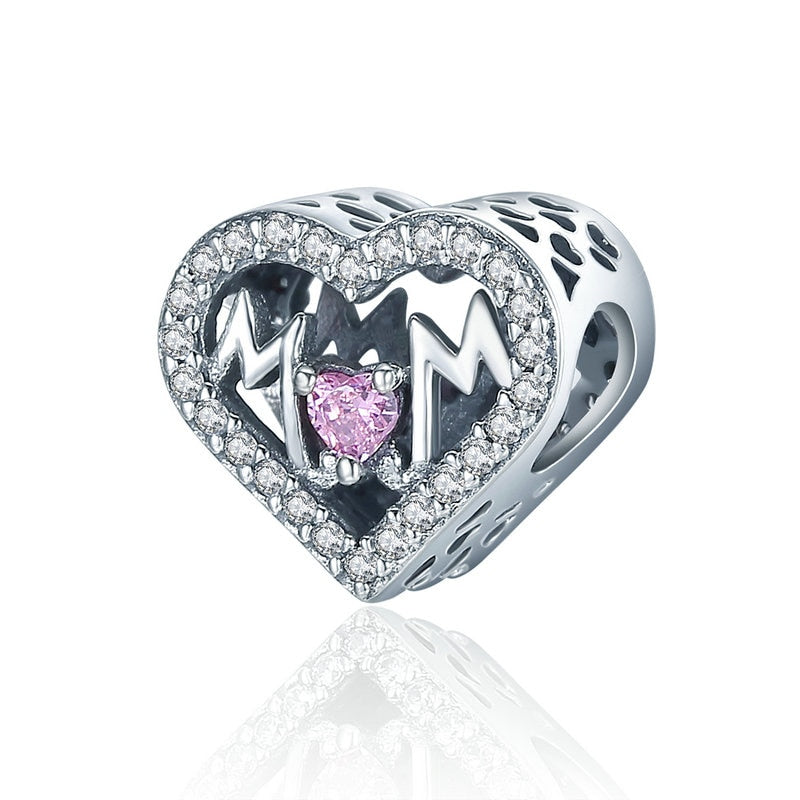 Mother-Child Love Charm - 925 Sterling Silver