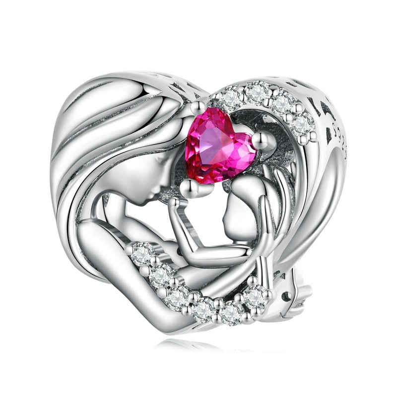 Mother-Child Love Charm - 925 Sterling Silver