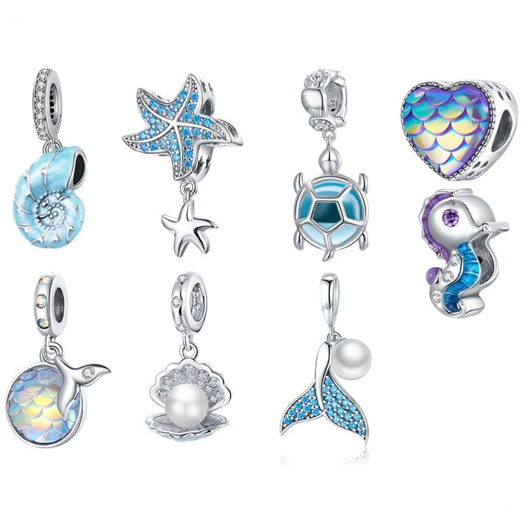 Enchanting Sea Elves Charms - 925 Sterling Silver